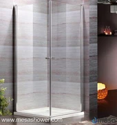 Угаона квадратна чиста стакла Фрамелесс Хот Сале Свинг Пивот туш кутија