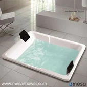 Ектра Ларге Центер Драин Акрилна правокутна Облик Дроп-ин влажење Хот Туб